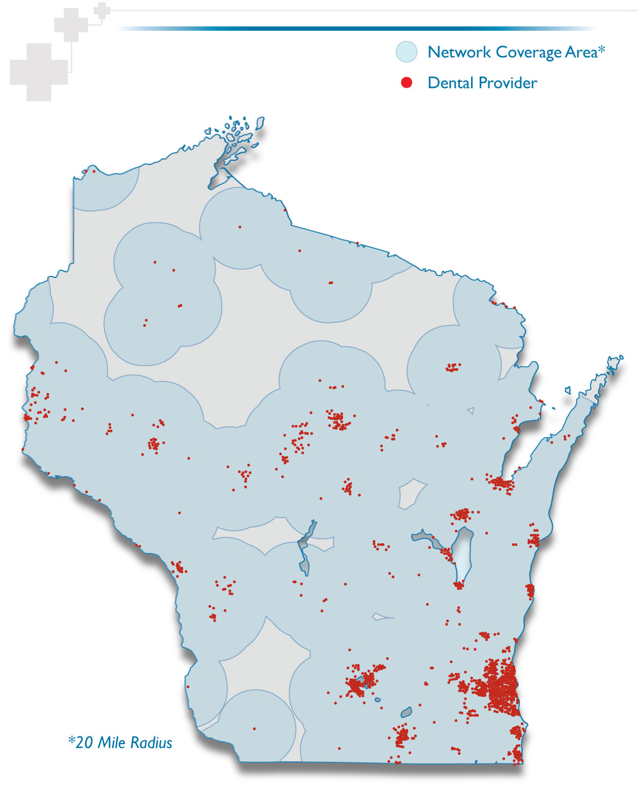 Wisconsin Long Term Care Contracted Provider Map